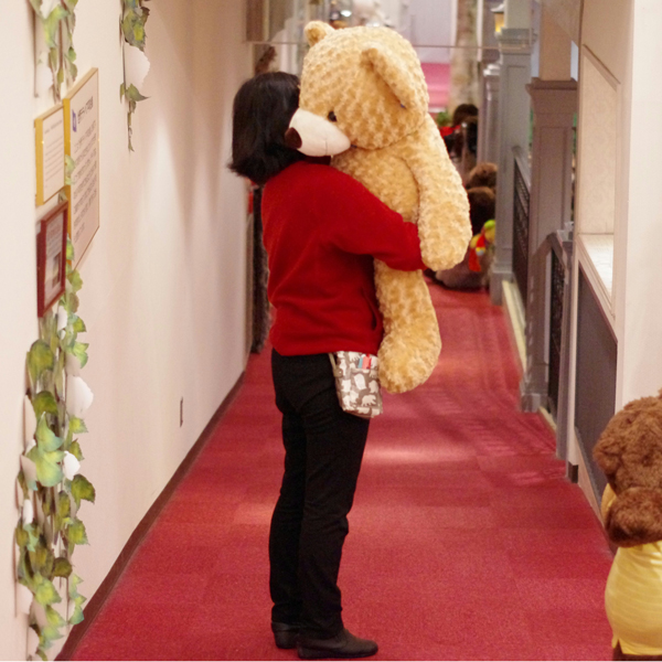 ✨即購入ok✨ 仔熊のラルク　2Lサイズ　アイボリー　テディベア　大きい 仔熊のラルク ブラウン ２L | テディベア通販お探しなら美術館直営販売