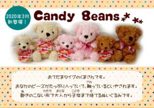 【キャンディビーンズ】『CandyBeans』クマ入荷