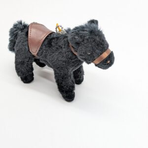 リトルモア ウマ  キーホルダー ブラック